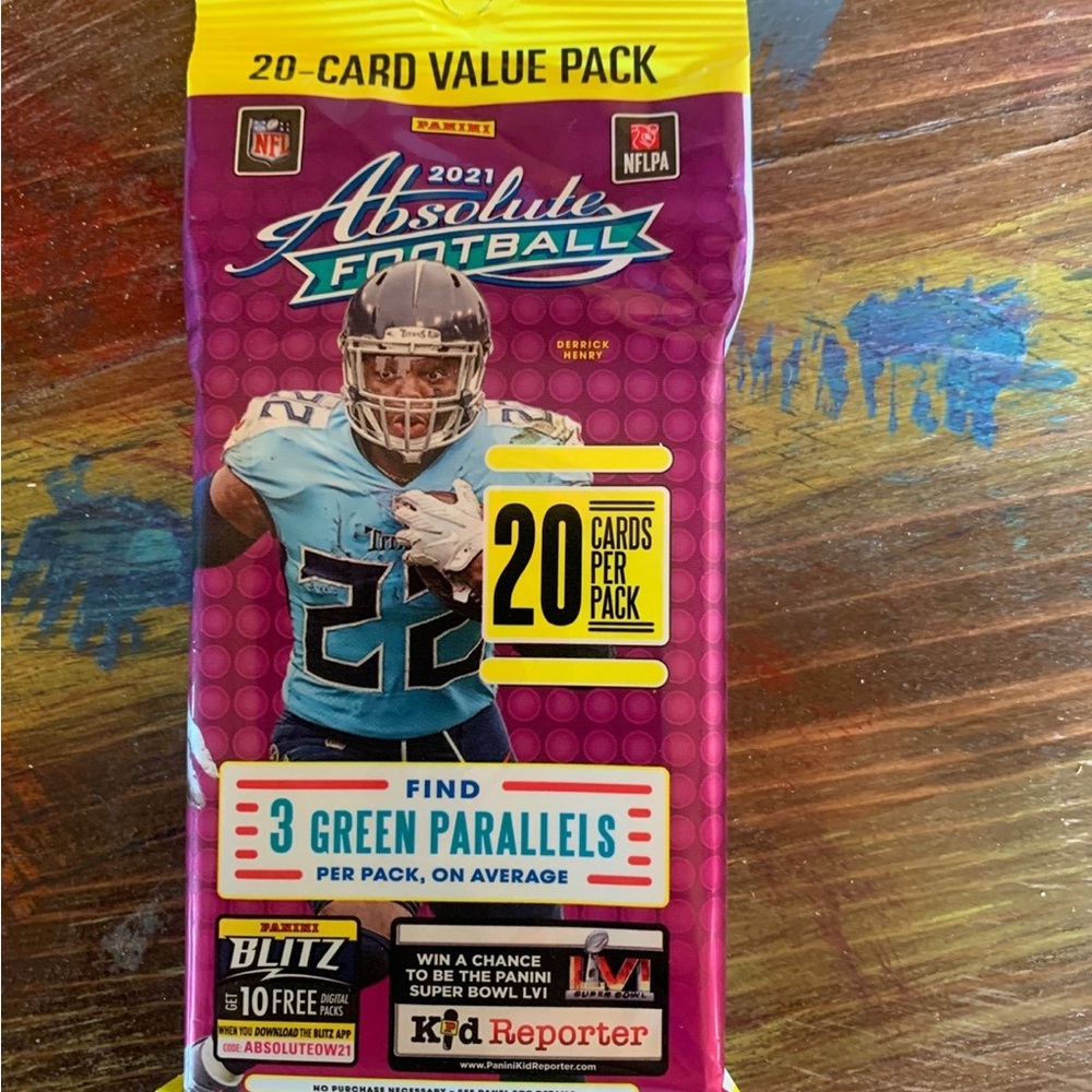 Panini Absolute Football 2021 Card Pack - Purple